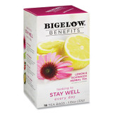 KEURIG DR PEPPER Bigelow® 1025 Benefits Lemon and Echinacea Herbal Tea Bags, 0.6 oz Tea Bag, 18/Box