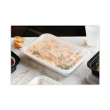 PACTIV EVERGREEN CORPORATION NC838 Newspring VERSAtainer Microwavable Containers, 24 oz, 7.4 x 5 x 2.5, White/Clear, Plastic, 150/Carton
