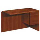 HON COMPANY 10715RCO 10700 "L" Workstation Return, Right 3/4 Pedestal, 48w x 24d x 29.5h, Cognac