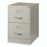 ALERA HVF1929LG Two-Drawer Economy Vertical File, 2 Legal-Size File Drawers, Light Gray, 15" x 25" x 28.38"