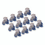 PROTECTIVE INDUSTRIAL PRODUCTS INC G-Tek® 391310XL GP Latex-Coated Cotton/Polyester Gloves, EN388: 1111, 10" Long, X-Large, Gray/Blue, 12 Pairs