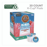 KEURIG DR PEPPER The Original Donut Shop® 0237 ICED Refreshers K-Cup Pods, Strawberry Acai, 20/Box