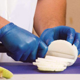 AMMEX CORPORATION GloveWorks® by IVBPF44100 Industrial Vinyl Gloves, Powder-Free, Medium, 3 mil Thick, 9.5" Long, Blue, 100/Box, 10 Boxes/Carton