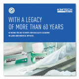 KIMBERLY-CLARK PROFESSIONAL Kimtech™ 34155CT Kimwipes Delicate Task Wipers, 1-Ply, 4.4 x 8.4, Unscented, White, 286/Box, 60 Boxes/Carton