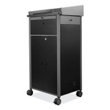 NATIONAL PUBLIC SEATING Oklahoma Sound® GSL Greystone Lectern, 23.5 x 19.25 x 45.5, Charcoal Gray