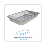 BOARDWALK STEAMFLDP Aluminum Steam Table Pans, Full-Size Deep, 620 Gauge, 3.19" Deep, 12.81 x 20.75, 50/Carton