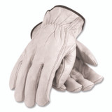 PROTECTIVE INDUSTRIAL PRODUCTS INC PIP 70361XL Top-Grain Pigskin Leather Drivers Gloves, Gunn Cut, Keystone Thumb, X-Large, Gray, Pair