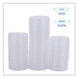 BOARDWALK PRTLID2 Souffle/Portion Cup Lids, Fits 1.5 oz and 2 oz Portion Cups, Plastic, Clear, 2,500/Carton
