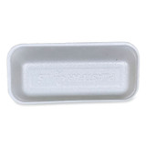 GEN 15WH Meat Trays, #1.5, 8.38 x 3.94 x 1.1, White, Foam, 1,000/Carton