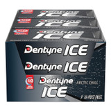 MONDELEZ INTERNATIONAL Dentyne Ice® AMC31240 Sugarless Gum, Arctic Chill, 16 Pieces/Pack, 9 Packs/Box