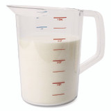 RUBBERMAID COMMERCIAL PROD. 3218 CLE Bouncer Measuring Cup, 4 qt, Plastic, Clear
