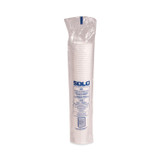 DART SOLO® 412WN Single-Sided Poly Paper Hot Cups, 12 oz, White, 50/Bag, 20 Bags/Carton
