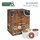 KEURIG DR PEPPER Green Mountain Coffee® 9977 Decaf Variety Coffee K-Cups, Assorted Flavors, 0.38 oz K-Cup, 24/Box