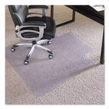 E.S. ROBBINS ES 124054 EverLife Intensive Use Chair Mat for High to Extra-High/Plush Pile Carpeted Floors, Rectangular with Lip, 36" x 48", Clear