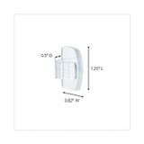 3M/COMMERCIAL TAPE DIV. Command™ 17017CLRAWES All Weather Hooks and Strips, Small, Plastic, Clear, 16 Clips and 20 Strips/Pack