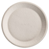 HUHTAMAKI Chinet® 10117 Savaday Molded Fiber Plates, Paper, 10" dia, Cream, 500/Carton