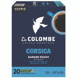 LA COLOMBE COFFEE ROASTERS 0328 Coffee K-Cup Pods, Corsica Dark Roast, 20/Box