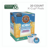 KEURIG DR PEPPER The Original Donut Shop® 0236 ICED Refreshers K-Cup Pods, Pineapple Passion Fruit, 20/Box