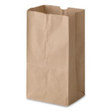 ROSS & WALLACE PAPER PRODUCTS, INC. GX4-500 Grocery Paper Bags, 4# Size, Extra-Heavy-Duty, 50# Basis Weight, 5" x 3.13" x 9.88", Kraft, 500/Bundle