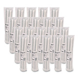 FABRI-KAL XL250PC Portion Cup Lids, Fits 1.5 oz to 2.5 oz Portion Cups, Plastic, Clear, 125/Sleeve, 20 Sleeves/Carton