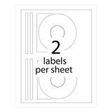 AVERY PRODUCTS CORPORATION 8691 Inkjet CD Labels, Matte White, 100/Pack