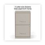 ALERA SVF1824PY Soho Vertical File Cabinet, 2 Drawers: File/File, Letter, Putty, 14" x 18" x 24.1"
