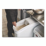 RUBBERMAID COMMERCIAL PROD. 3600-88 WHI ProSave Mobile Ingredient Bin, 20.57 gal, 13.13 x 29.25 x 28, White, Plastic
