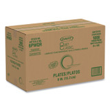 DART 6PWQR Quiet Classic Laminated Foam Dinnerware Plates, 6" dia, White, 125/Pack, 8 Packs/Carton