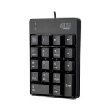 ADESSO INC AKB601UB Spill-Resistant 18-Key Numeric Keypad, Black