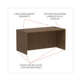 ALERA VA216030WA Alera Valencia Series Straight Front Desk Shell, 59.13" x 29.5" x 29.63", Modern Walnut