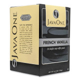 JAVA TRADING CO. One® 70400 Coffee Pods, French Vanilla, Single Cup, 14/Box