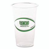 ECO-PRODUCTS,INC. EP-CC20-GS GreenStripe Renewable and Compostable Cold Cups, 20 oz, Plastic, Clear, 50/Pack, 20 Packs/Carton