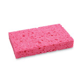 BOARDWALK CS1A Small Cellulose Sponge, 3.6 x 6.5, 0.9" Thick, Pink, 2/Pack, 24 Packs/Carton