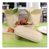 WORLD CENTRIC CTLNT16 Paper Lids for Containers, 4.7 x 6.8 x 0.8, Natural, Paper, 300/Carton