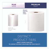 KIMBERLY-CLARK PROFESSIONAL Kleenex® 50606 Universal Hard Roll Paper Towels with Premium Absorbency Pockets, 1-Ply, 8" x 600 ft, 1.75" Core, White, 6 Rolls/Carton