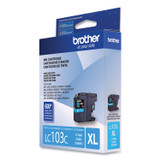 BROTHER INTL. CORP. LC103C LC103C Innobella High-Yield Ink, 600 Page-Yield, Cyan