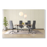 HON COMPANY CEUW0PU19C4P Cofi Executive High Back Chair, Supports Up to 300 lb, Graphite Seat, Graphite Back, Polished Aluminum Base