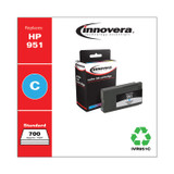 INNOVERA 951C Remanufactured Cyan Ink, Replacement for 951 (CN050AN), 700 Page-Yield