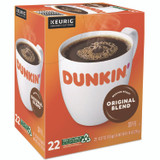 KEURIG DR PEPPER Dunkin'® 1267 K-Cup Pods, Original Blend, 22/Box