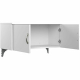 Bush Industries, Inc Bush Business Furniture EOD560SWH-03K Bush Business Furniture Easy Office 60W 2 Person L Shaped Cubicle Desk with Drawers and 45H Panels