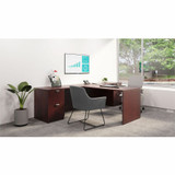 Lorell PRT3072MY Lorell Prominence 2.0 Mahogany Laminate Peninsula Desk