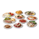 VEGWARE WHBRG710 Molded Fiber Tableware, Compostable, Platter, 7 x 10, White, 500/Carton