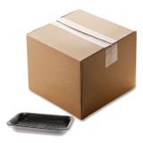 PACTIV EVERGREEN CORPORATION 51P902 Supermarket Tray, #2, 5.88 x 8.38 x 1.21, Black, Foam, 500/Carton