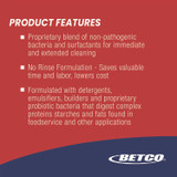 BETCO CORPORATION 2584700 BioActive Solutions No-Rinse FastDraw Floor Cleaner, Rain Fresh Scent, 2 L Bottle, 4/Carton