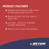 BETCO CORPORATION 1784800 pH7 Ultra Floor Cleaner, Lemon Scent, 32 oz Bottle, 6/Carton