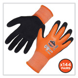 TENACIOUS HOLDINGS, INC. ergodyne® 17996 ProFlex 7551-CASE ANSI A5 Coated Waterproof CR Gloves, EN388: 4X43E, 11" Long, XX-Large, Orange, 144 Pairs/Carton