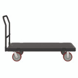SUNCAST CORPORATION Commercial® PDPT3060 Resin Platform Truck, 1,600 lb Capacity, 30.25 x 64.5 x 41, Black