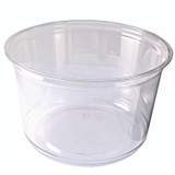 FABRI-KAL RD16 Recycleware Round Deli Container, 16 oz, 4.6" Diameter x 3" h, Clear, Plastic, 500/Carton