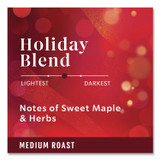 STARBUCKS COFFEE COMPANY 12412029 Holiday Blend K-Cup, 22/Box