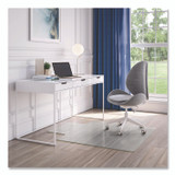 DEFLECTO CORPORATION CM2G232OCB OceanMat Hard Floor Chair Mat for Hard Floors, Rectangular with Lip, Straight Edges, 45" x 53", Clear